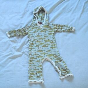 Milkbarn Fish Onsie, EUC 6-12 months